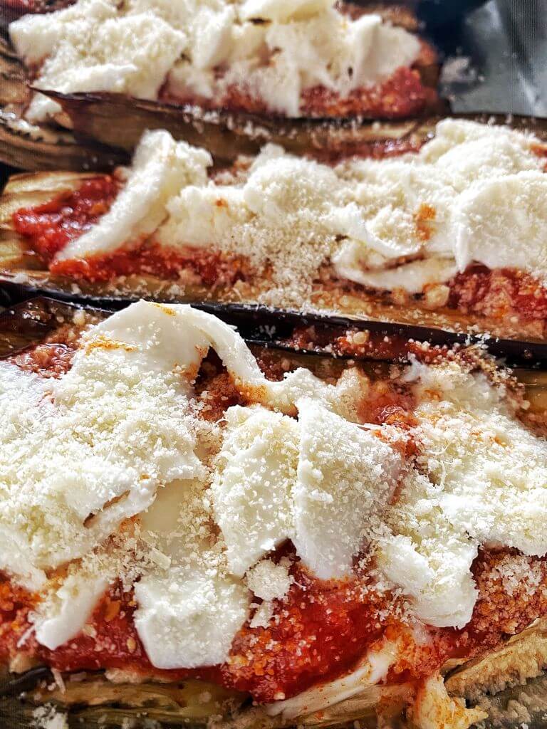 RECETTES Express Aubergines La Parmigiana Conchiglioni pinards 