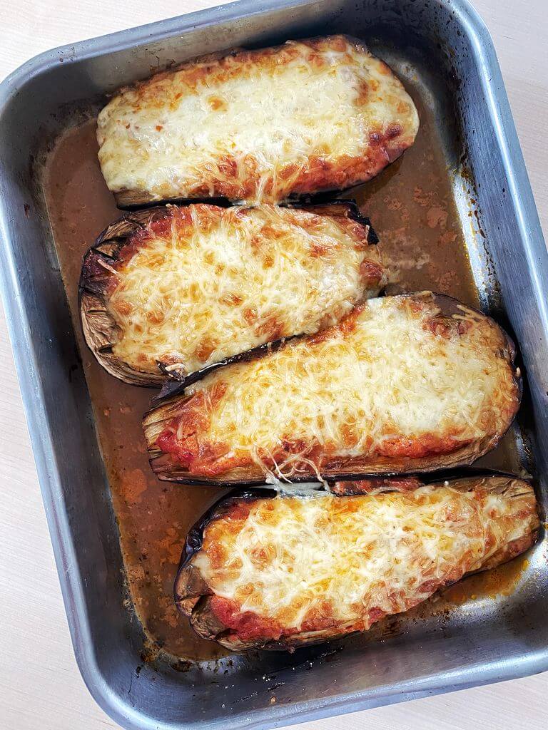 RECETTES Express Aubergines La Parmigiana Conchiglioni pinards 