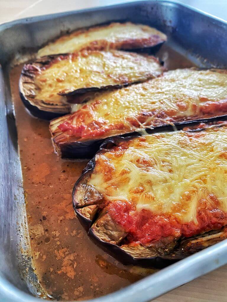 RECETTES Express Aubergines La Parmigiana Conchiglioni pinards 